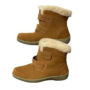 Orthofeet Florence Women 11 Brown Suede Orthopedic Ankle Boots Comfort Support